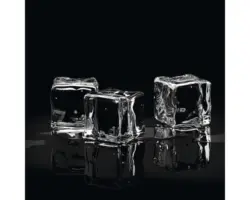 Glasbild Ice Cube I 20x20 cm