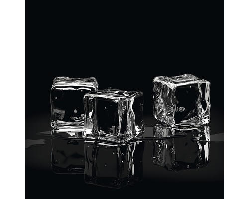 Glasbild Ice Cube I 30x30 cm