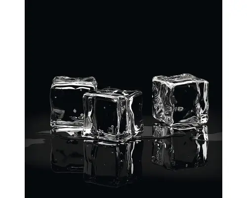 Glasbild Ice Cube I 20x20 cm