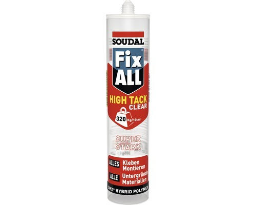 Soudal Fix ALL High Tack Clear Montagekleber transparent 305 g