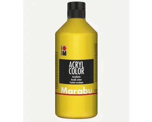 Marabu Künstler- Acrylfarbe Acryl Color 019 gelb 500 ml