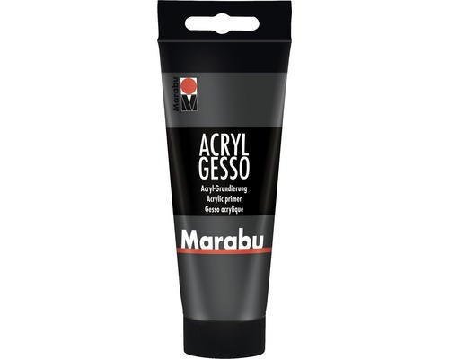 Marabu Künstler- Acrylfarbe Acryl Gesso 812 schwarz 100 ml