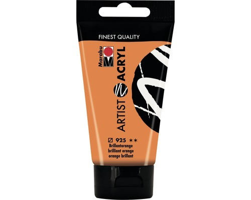 Marabu Künstler- Acrylfarbe Artist Acryl 925 brillantorange 75 ml