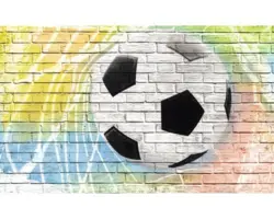 Fototapete Vlies 2021 VEXXXL Fußball 4-tlg.416 x 254 cm