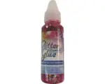 Hornbach Glitterglue Flasche 53 ml Confetti Herzen rot/silber