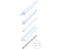 Knauf Zargenlose Türlaibung für Holztürblatt Fertigwanddicke 125 mm Pocket Kit Schiebetürsystem