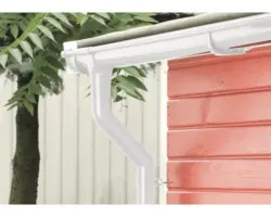 Marley Dachrinnenset für Seitenlänge 4 m grau NW 75 mm