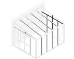 Pavillon-Nachrüstsatz Vitavia Helena, Athena 11900 weiß