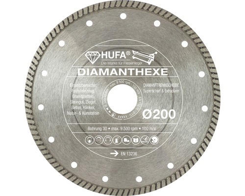 Diamanttrennscheibe Hufa Ø 200 x 30/25,4 mm