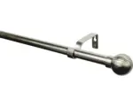 Hornbach Vorhangstangen Set Kugel edelstahl-optik 120-210 cm Ø 16/19 mm