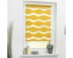 Hornbach Lichtblick Doppelrollo ohne Bohren Welle senfgelb 60x150 cm inkl. Klemmträger