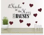 Hornbach Wandtattoo Die Küche ist das Herz 6x18x50cm
