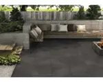 Hornbach FLAIRSTONE Feinsteinzeug Terrassenplatte Slate Black rektifizierte Kante 60 x 60 x 2 cm