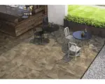 Hornbach FLAIRSTONE Feinsteinzeug Terrassenplatte Stone braun rektifizierte Kante 60 x 60 x 2 cm