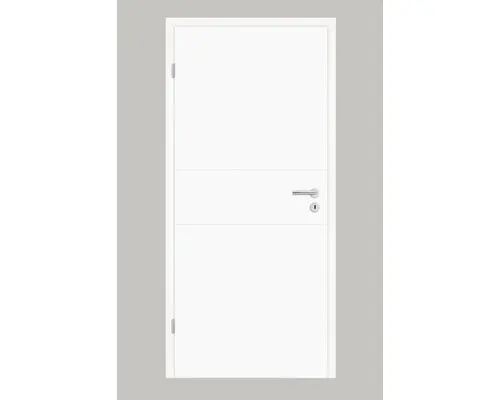 Innentüre Pertura Perla Weißlack 95x203 cm links