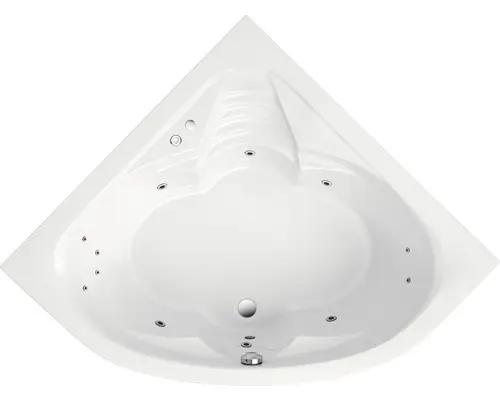 Whirlpool Ottofond Victoria System Komfort 140x140 cm weiß