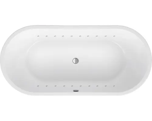 Freistehender Whirlpool Ottofond Timor 190x89,5 cm System Komfort - Lightsystem weiß