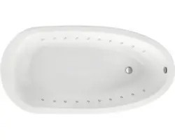 Freistehender Whirlpool Ottofond Cornwall 185x94,5 cm System Komfort - Lightsystem weiß