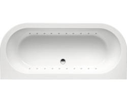 Freistehende Doppelbadewanne Ottofond Messina System Komfort - Lightsystem 71210 180x79x58 cm weiß