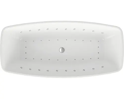 Freistehender Whirlpool Ottofond Luanda 170x80 cm System Komfort - Lightsystem und Silentsystem weiß