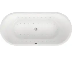 Freistehender Whirlpool Ottofond Timor 190x89,5 cm System Komfort - Lightsystem und Silentsystem weiß