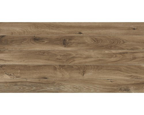 Feinsteinzeug Bodenfliese Wally 35,5x71,0 cm braun holz matt