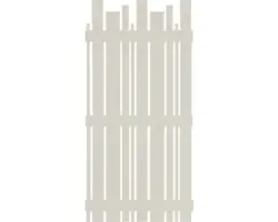 Teilelement Konsta Various 90 x 180 cm cremeweiß