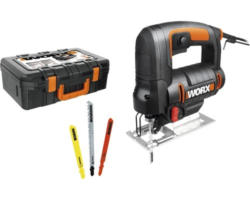 Pendelhub-Stichsäge Worx 550 W WX477.1 inkl. Stichsägeblätter