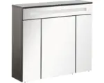 Hornbach LED-Spiegelschrank Fackelmann Kara 3-türig 80x70x22,5 cm anthrazit