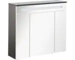 Hornbach LED-Spiegelschrank Fackelmann Kara 3-türig 80x70x22,5 cm silber