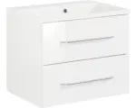 Hornbach Waschbeckenunterschrank Fackelmann B.clever 60 51x60x46 cm weiß
