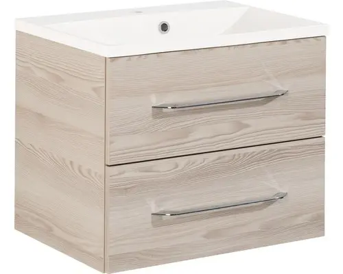 Badmöbel-Set Fackelmann B.clever 60 51x60x46 cm alaska esche