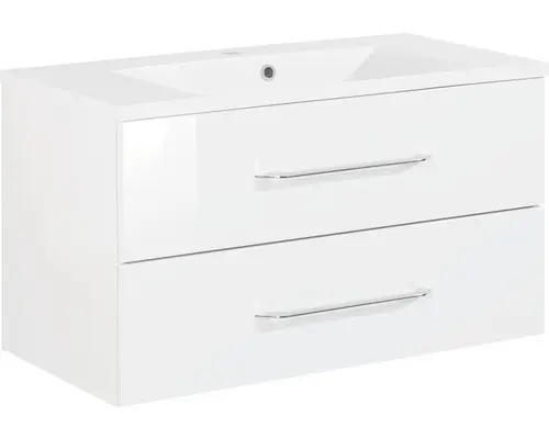 Waschbeckenunterschrank Fackelmann B.clever 90 51x90x46 cm weiß