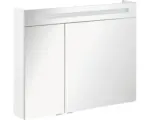 Hornbach LED-Spiegelschrank Fackelmann B.clever 2-türig 90x71x16 cm weiß