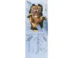 Hornbach Fototapete Vlies 19602 Türtapete Bursting Tiger 2-tlg. 90 x 200 cm
