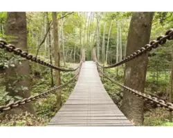 Fototapete Papier 97047 Suspension Bridge 7-tlg. 350 x 260 cm