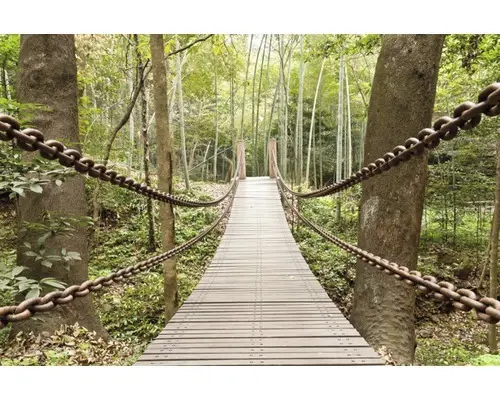 Fototapete Papier 97047 Suspension Bridge 7-tlg. 350 x 260 cm