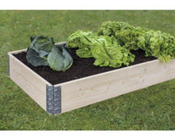 Hochbeet Stecksystem, Palettenrahmen Wandstärke 20 mm 120x80x20 cm natur