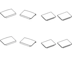 Profilabdeckung basano HB16010 für Duschkabinen