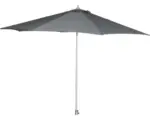 Hornbach Sonnenschirm Marktschirm Siena Garden Push-Up Ø 300 cm Polyester grau