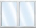 Hornbach Kunststofffenster 2.Flg. ARON Basic weiß 1300x1300 mm