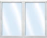 Kunststofffenster 2.Flg. ARON Basic weiß 1200x1050 mm