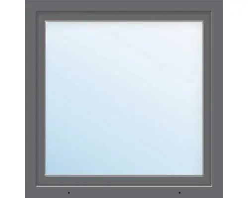 Kunststofffenster ARON Basic weiß/anthrazit 600x650 mm DIN Links