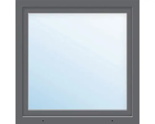 Kunststofffenster ARON Basic weiß/anthrazit 750x750 mm DIN Rechts