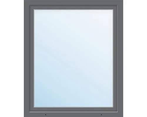 Kunststofffenster ARON Basic weiß/anthrazit 1150x1250 mm DIN Rechts