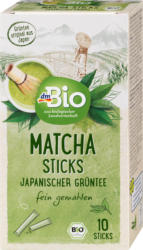 dmBio Grüner Tee Matcha Sticks japanischer Grüntee