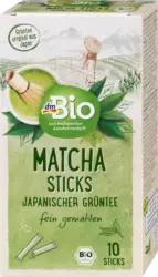 dmBio Grüner Tee Matcha Sticks japanischer Grüntee