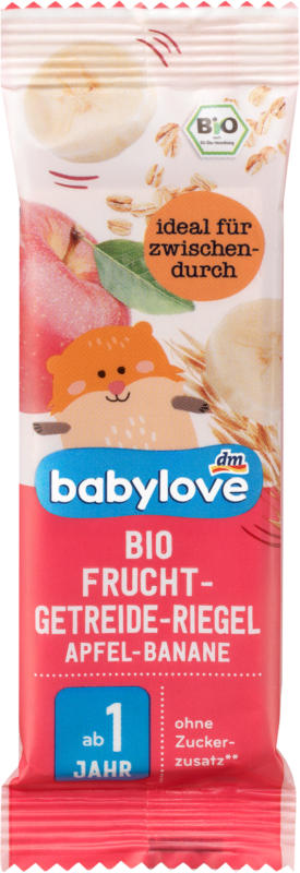 babylove Bio Frucht-Getreide-Riegel Apfel-Banane