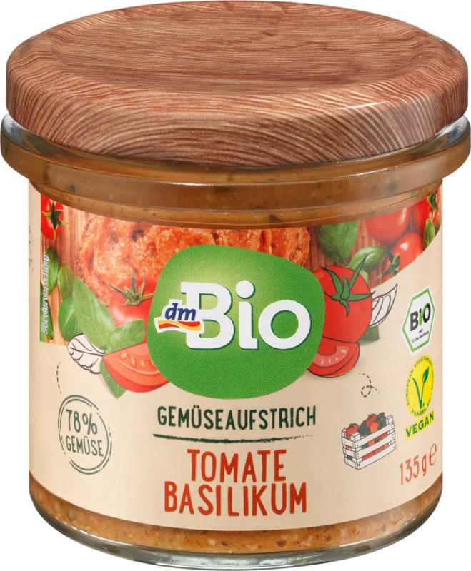 dmBio Gemüseaufstrich Tomate Basilikum