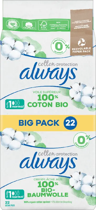 always Ultra Cotton Protection Binden Normal Big Pack
